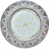 Cвет-к Ecola GX53 с прозр.стразами/аместит.Корона хром-хром фон зерк. 52*120
