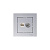 Розетка компьютерная + телевизионная 2-м AtlasDesign RJ45 кат.5E + TV механизм алюм. SE ATN000389