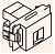 беж Розетка 1-ой комп.мини RJ45 кат5   70W  Zunis   